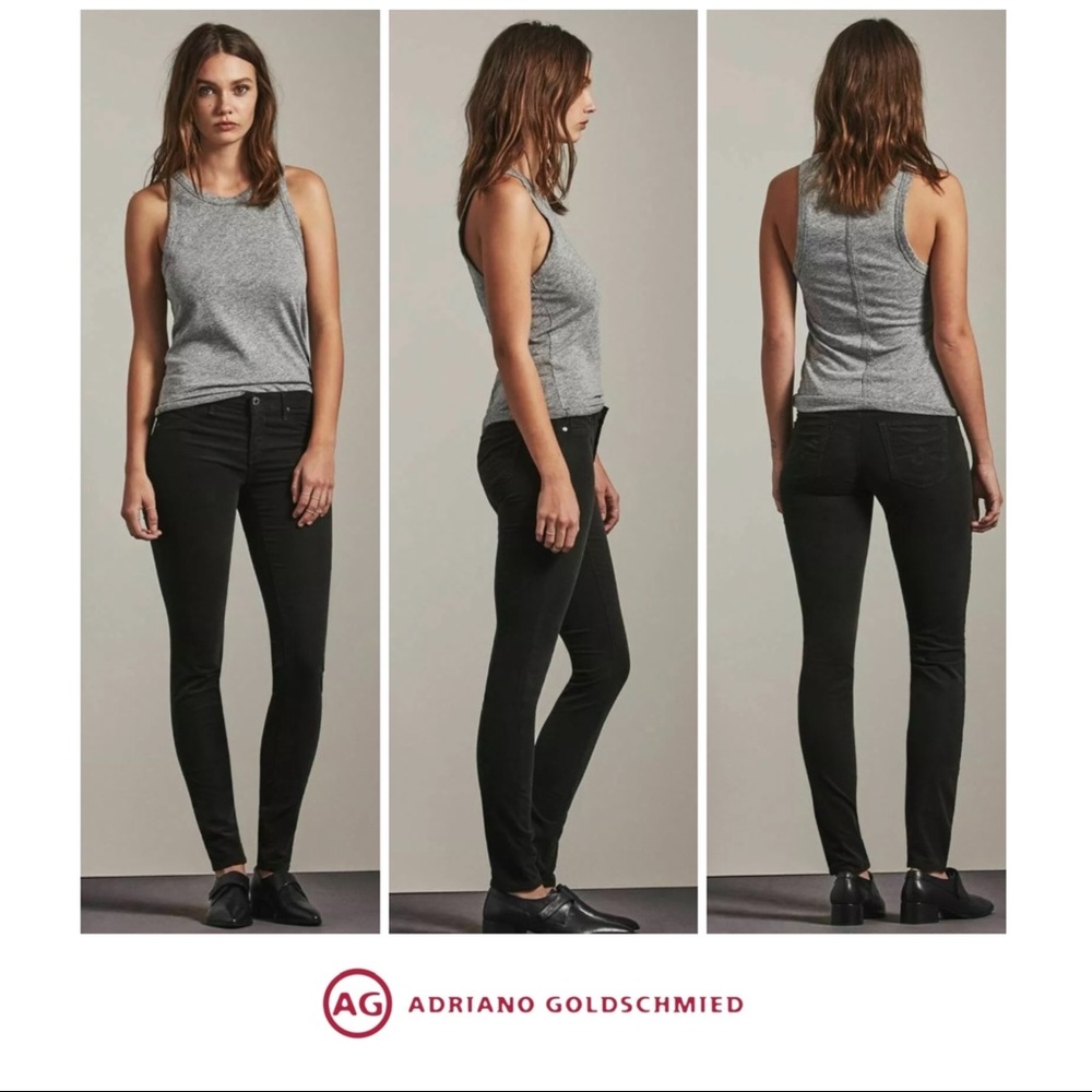 AG Goldschmied Velvet Velour Super Skinny Leggings